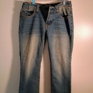 Vigoss Girls Faded Blue Straight Jeans